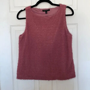 Banana Republic Pink Fuzzy Tank Top Size S